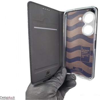 Dux Ducis Skin Pro dirbtinės odos dėklas - juodas (Asus Zenfone 9/Zenfone 10) Dux Ducis Skin Pro dirbtinės odos dėklas - juodas (Asus Zenfone 9/Zenfone 10)